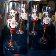 Ръчно изработени чаши за моминско парти,сватба или просто за подарък, снимка 11 - Кетъринг - 11146998