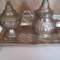 метален сервиз за кафе, снимка 1 - Антикварни и старинни предмети - 17148510