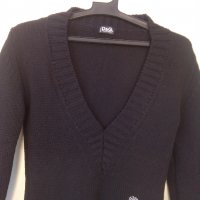 черен пуловер  ,, D@G ,,, снимка 3 - Блузи с дълъг ръкав и пуловери - 22967353