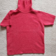 Пуловер в малинов цвят с къс ръкав    , снимка 2 - Блузи с дълъг ръкав и пуловери - 16548120