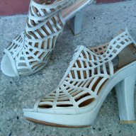 Сиви обувки, снимка 3 - Дамски обувки на ток - 18557078