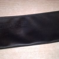 shure profi-bag microphone-кожен калъф с цип-внос швеицария, снимка 4 - Микрофони - 23891828