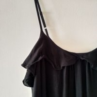 Черна лятна рокля размер M, снимка 2 - Рокли - 24800730