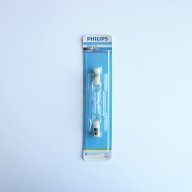 Лампа халогенна пура PHILIPS с цокъл R7s 220V 48W 78mm, снимка 1 - Лампи за таван - 17441201