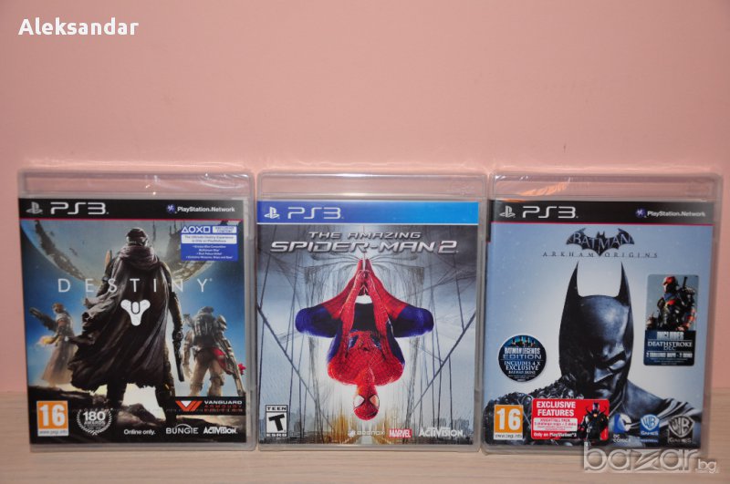 Нови игри ps3 Spiderman,Batman,destiny,спайдърмен,батман,пс3, снимка 1