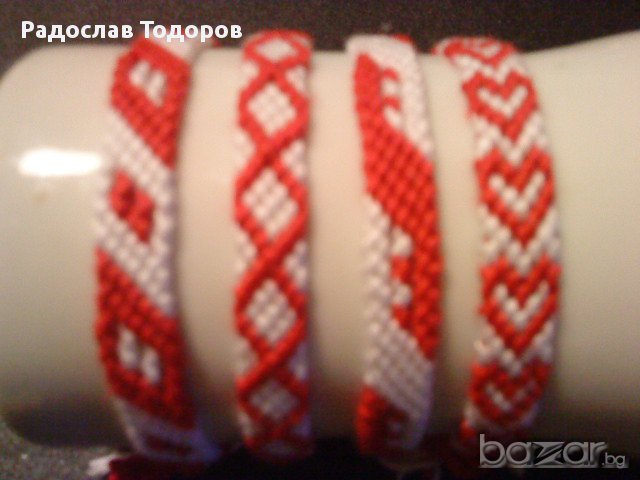 РЪЧНО ПЛЕТЕНИ МАРТЕНИЦИ ЗА РЪКА, снимка 1
