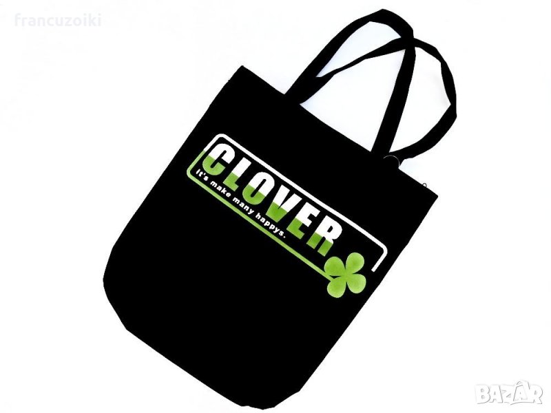 СПОРТНА ДАМСКА ЧАНТА С ДВЕ ДРЪЖКИ "ЩАСТЛИВАТА ДЕТЕЛИНА", снимка 1