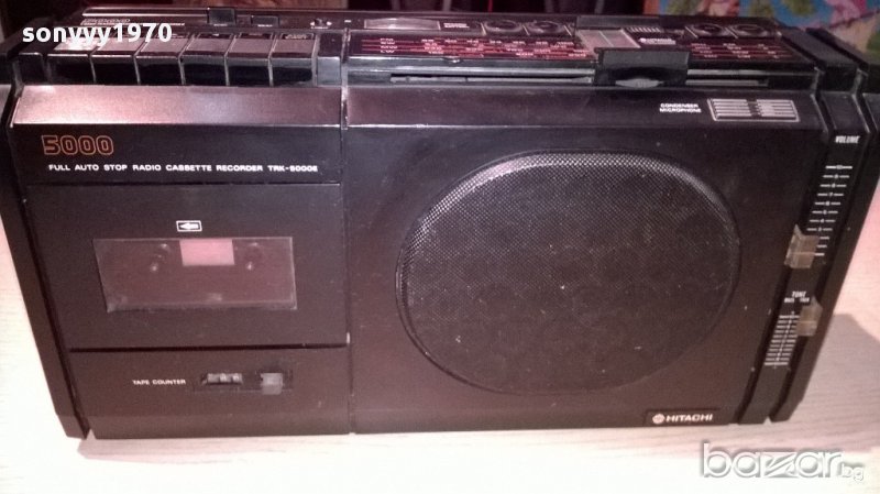hitachi trk-5000e-made in japan stereo cassette recorder-внос швеицария, снимка 1