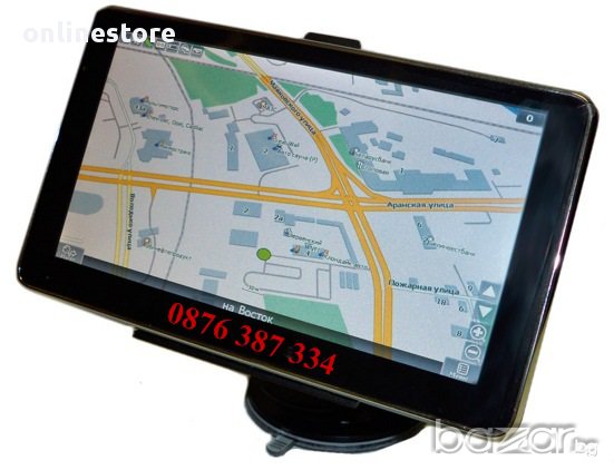 С БЛУТУУТ 8ГБ НОВА !! Навигация GPS 7”  Пайнер за автомобил и камион , снимка 1