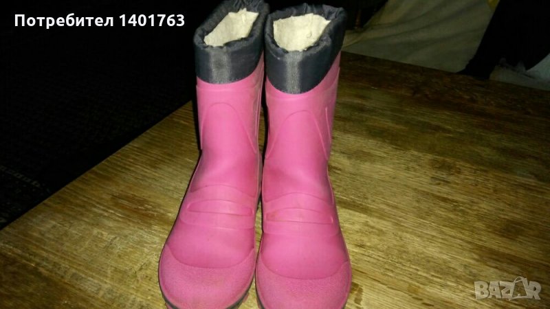 Гумени ботуши с дебела вата, снимка 1