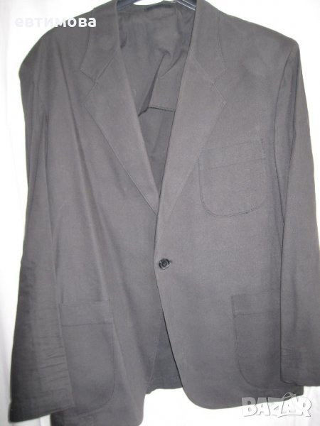 Мъжки костюм, черен, памук, 46 (S), снимка 1