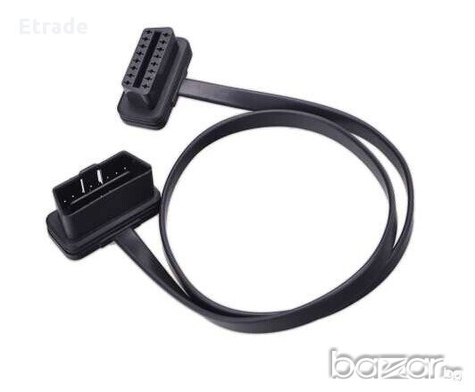 Удължителен кабел OBD 2 ; 16 Pin мъжка към женска букса; Удължител , снимка 1