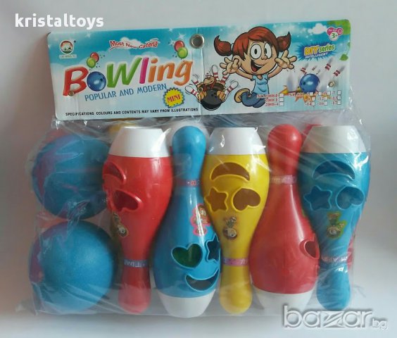 Детска играчка Кегли за Боулинг , снимка 1 - Рисуване и оцветяване - 16713453