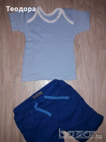Ново късо панталонче р.68 и подарък, снимка 3 - Панталони и долнища за бебе - 17522106