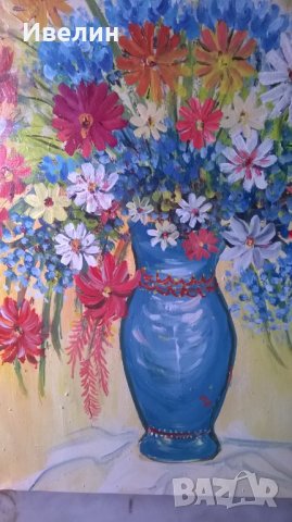 картина-цветя на б. цанов, снимка 4 - Картини - 23280588