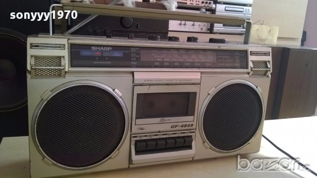 OLD-Ретро колекция от sharp gf-4949zg-внос швеицария, снимка 4 - Радиокасетофони, транзистори - 17082817