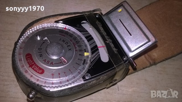 поръчан-capital japan-светломер с кожен калъф-внос швеицария