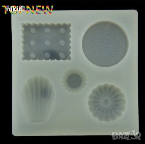 Различни бисквитки и Мадлен сладки силиконов молд форма калъп за фондан шоколад глина смола декор