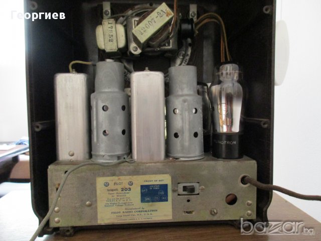 Ретро,Старо лампово радио 1936 г. PILOT  model  203, снимка 8 - Антикварни и старинни предмети - 14340206