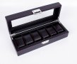 2166 Карбонова кутия за 6 броя часовници, снимка 2