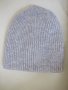 Сива машинно плетена вълнена шапка, 100% вълна, Монголия , снимка 4