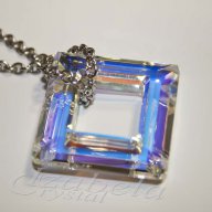  Комплект  Сваровски "Square" Crystals from SWAROVSKI ®, снимка 5 - Бижутерийни комплекти - 11406213