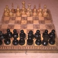 стар шах 17х17см-дървен, снимка 2 - Колекции - 19547537