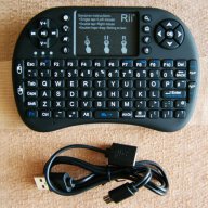 Нова Rii i8+ с подсветка безжична мишка и клавиатура air mouse , снимка 2 - Клавиатури и мишки - 15268461