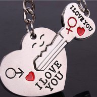 Подарък за Свети Валентин - Ключодържател - Сърце и ключ, снимка 3 - Романтични подаръци - 17101279