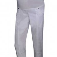 7/8 Панталон за бременни и макси дами модел 0113 във бяло, снимка 2 - Дрехи за бременни - 11149375