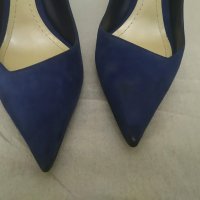 Christian Dior Велур Кралско Синьо, снимка 2 - Дамски обувки на ток - 25843195