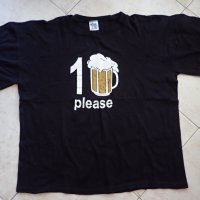оригинална тениска " Една бира моля " , снимка 1 - Тениски - 25241539