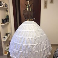 Кринолин за рокля 6 обръча бял, снимка 1 - Други - 17399973