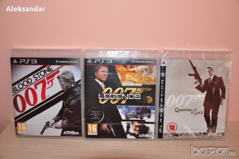 Нови игри.james Bond 007.collection.legends,blood Stone,quantum of Solace ps3, снимка 1