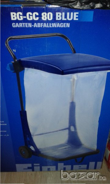 Градинска количка - кош за отпадъци с колела - 80л - нови!, снимка 1