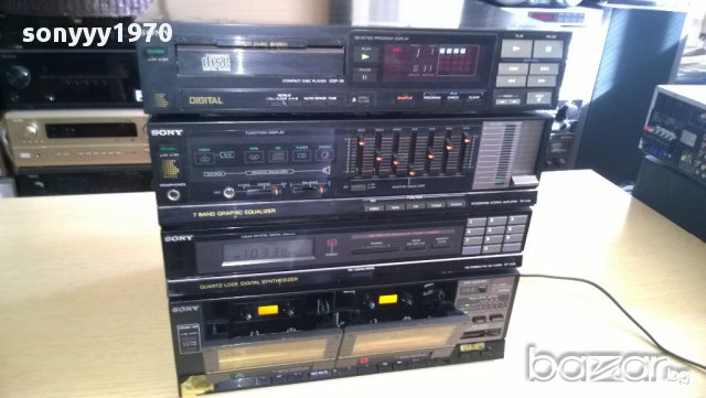 sony cdp-35+ta-v50+st-v50l+tc-v50w-made in japan-внос швеицария, снимка 3 - Ресийвъри, усилватели, смесителни пултове - 10355693