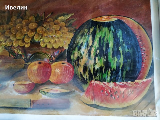 стара картина-натюрморт, снимка 3 - Картини - 25979624