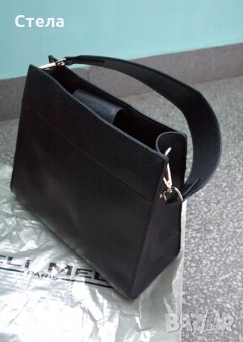 Дамска чанта Meli Melo Paris, нова, с етикет, черна, снимка 5 - Чанти - 23745485