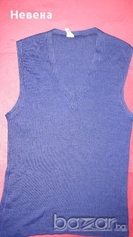 Мъжки елек - пуловер без ръкав малък размер № 40-42 марка Borgi, снимка 1 - Пуловери - 17372844