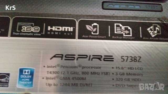Acer Aspire 5738Z на части