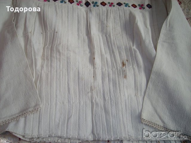 Автентична къса кенарена риза1 от национална носия, снимка 4 - Антикварни и старинни предмети - 18871268