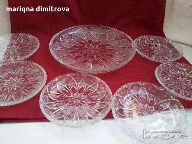 кристални чинии , снимка 5 - Антикварни и старинни предмети - 19080649