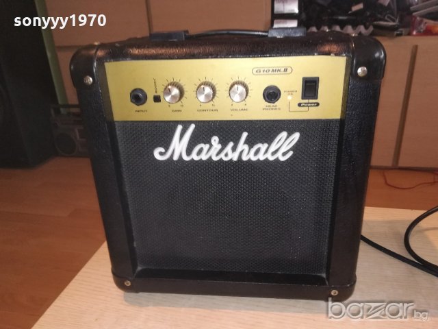 marshall-китарен усилвател-внос англия-30х30х18см, снимка 4 - Ресийвъри, усилватели, смесителни пултове - 21315827