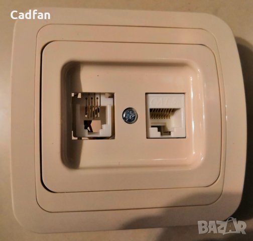 Розетка MAKEL компютър CAT5+телефон