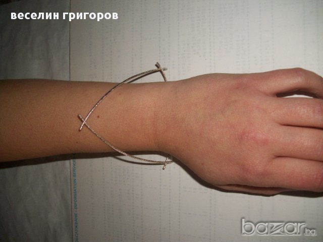 сребърна гривна, снимка 6 - Гривни - 10944879