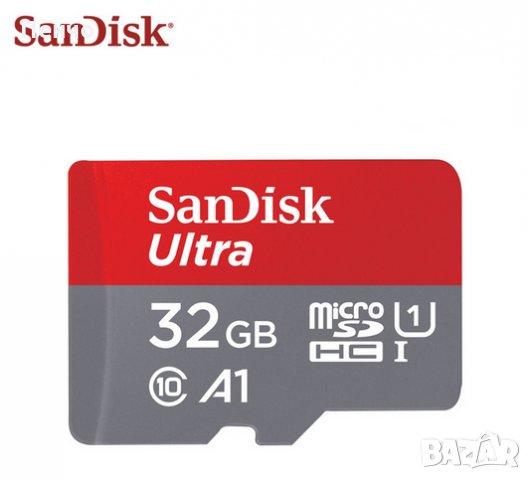 Карта памет клас 10 SanDisk 16 GB Micro SD 100Mb/s микро сд TF карта за телефон таблет фотоапарат, снимка 3 - Карти памет - 21870330