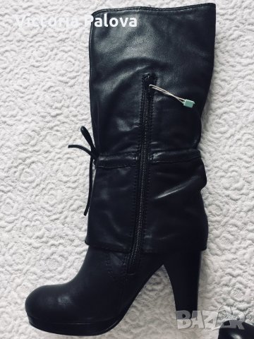 🇮🇹 Италиански нови ботуши APERAZZA малък номер, снимка 2 - Дамски ботуши - 22447317