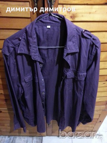 Стилна мъжка риза Лилава, снимка 1