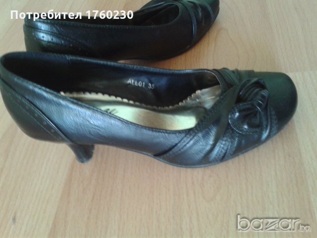Страхотни черни обувки, снимка 3 - Дамски обувки на ток - 19373534