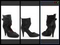 модерни обувки тип бота внос от Англия номер 40, снимка 1 - Дамски обувки на ток - 10884216